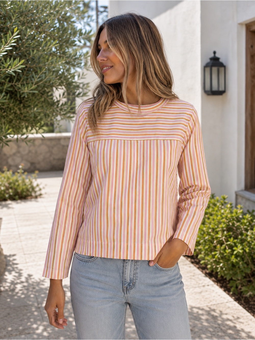J CREW STRIPED‎ TOP SIZE 00